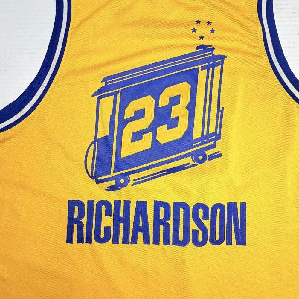 Vintage Y2K Reebok Warriors Jason Richardson #23 Jersey Size 56 Hardwood Classic